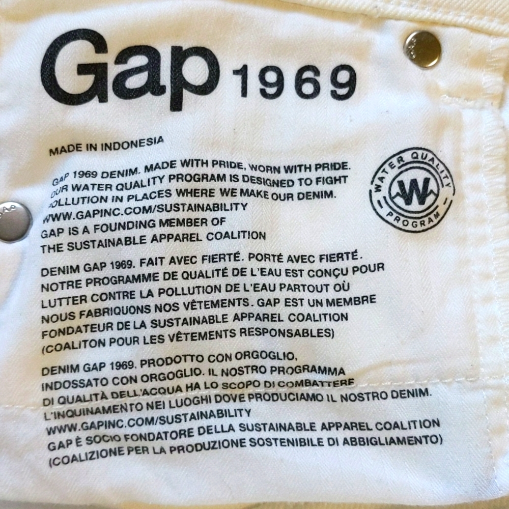 Gap White Denim Pants - image 7